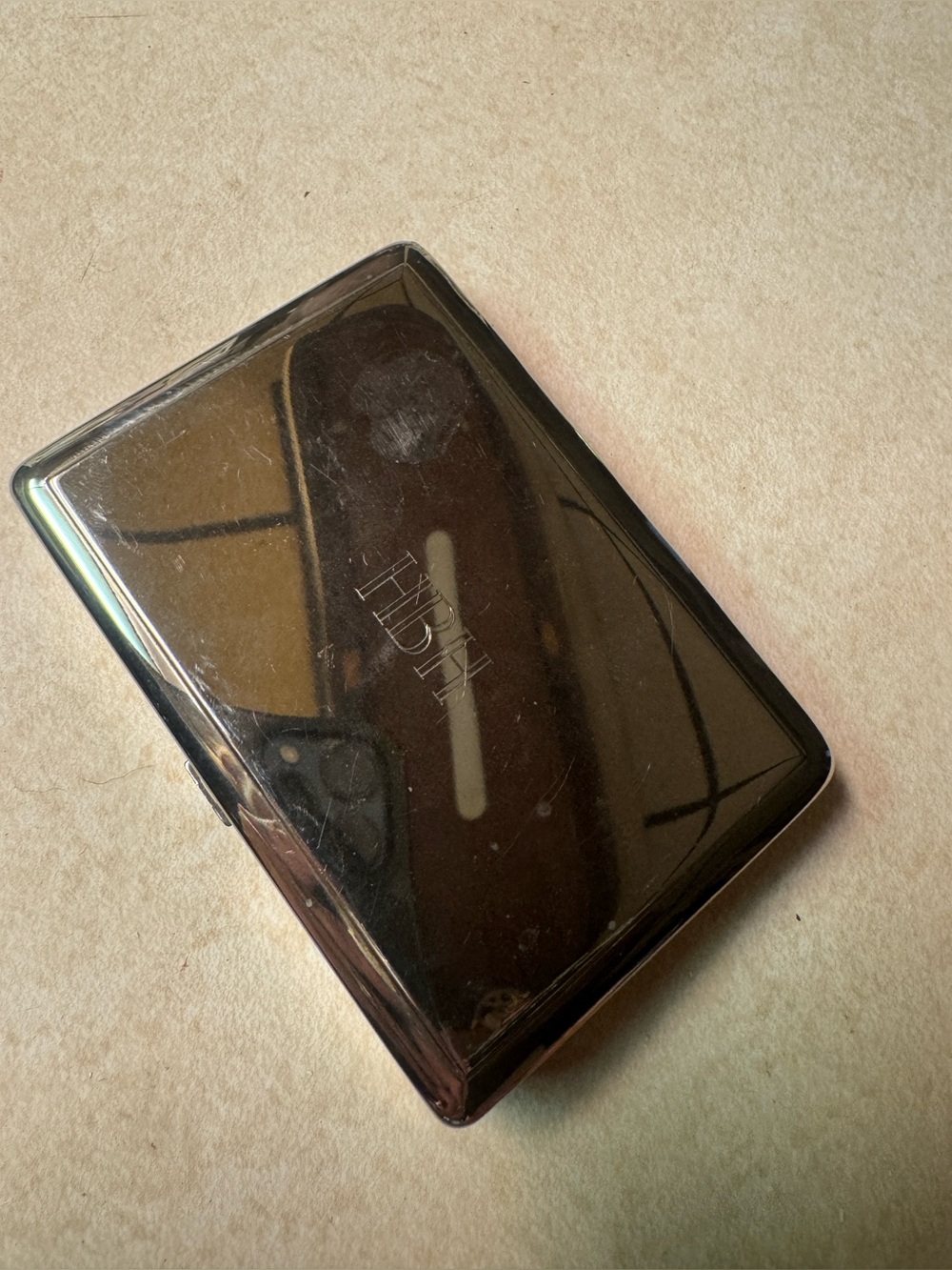 Vintage silver Kleenex tissue box